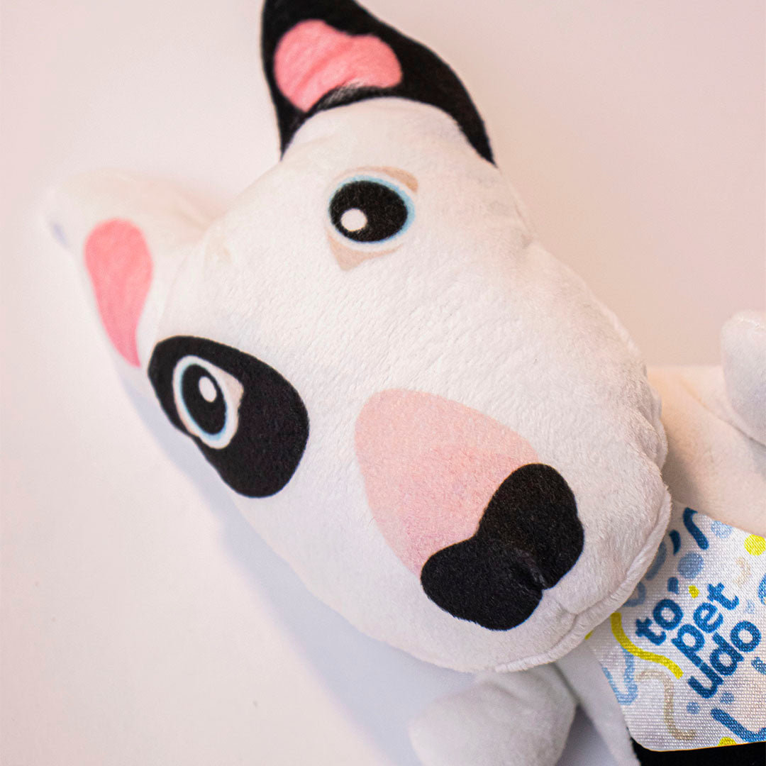 Topelúcia Raças ® - Pelúcia Resistente, Estimulante e o Novo Melhor Amigo do Seu Pet - Bull Terrier