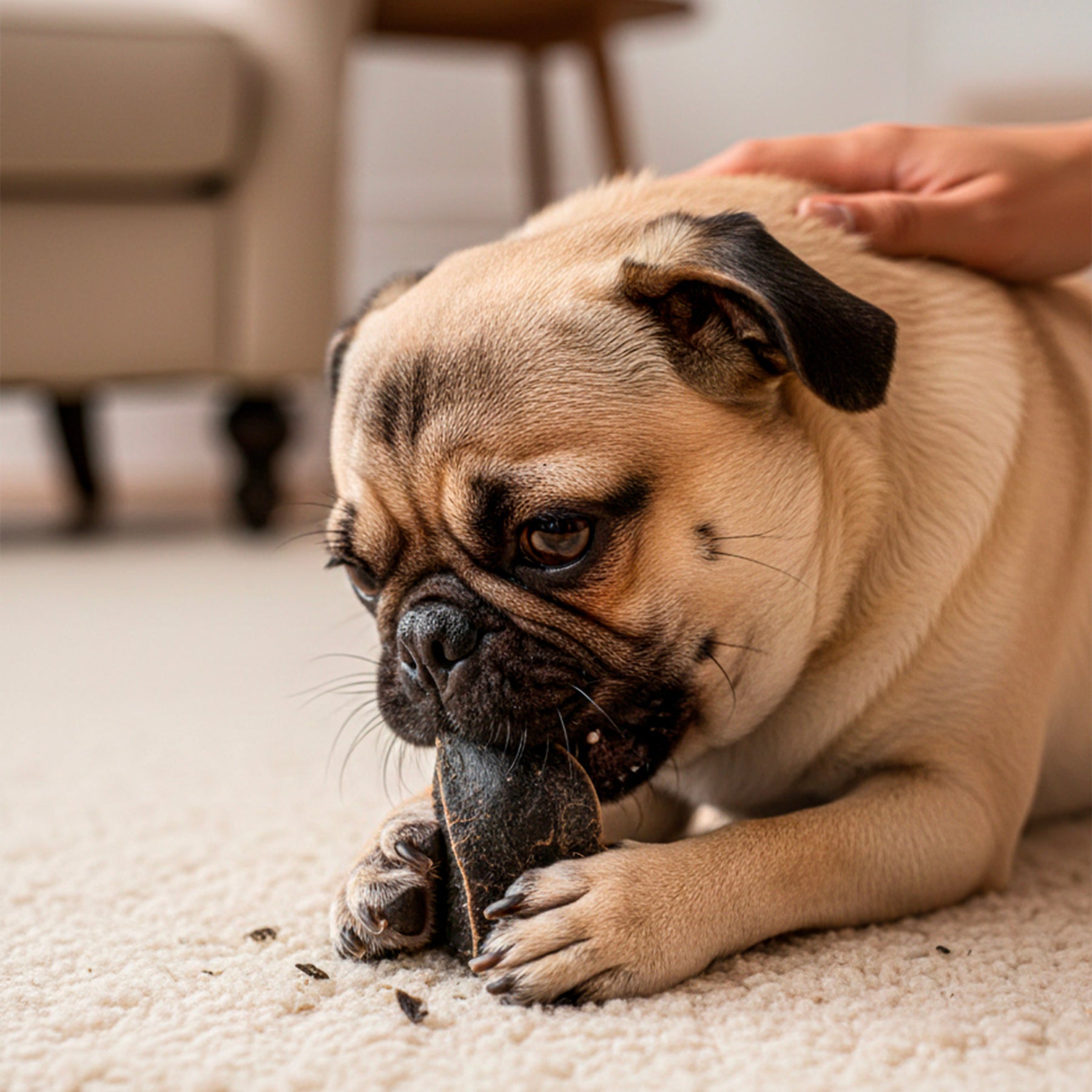 Casco Bovino para Cães, Petisco Natural de Mastigação Intensa e Alta Durabilidade