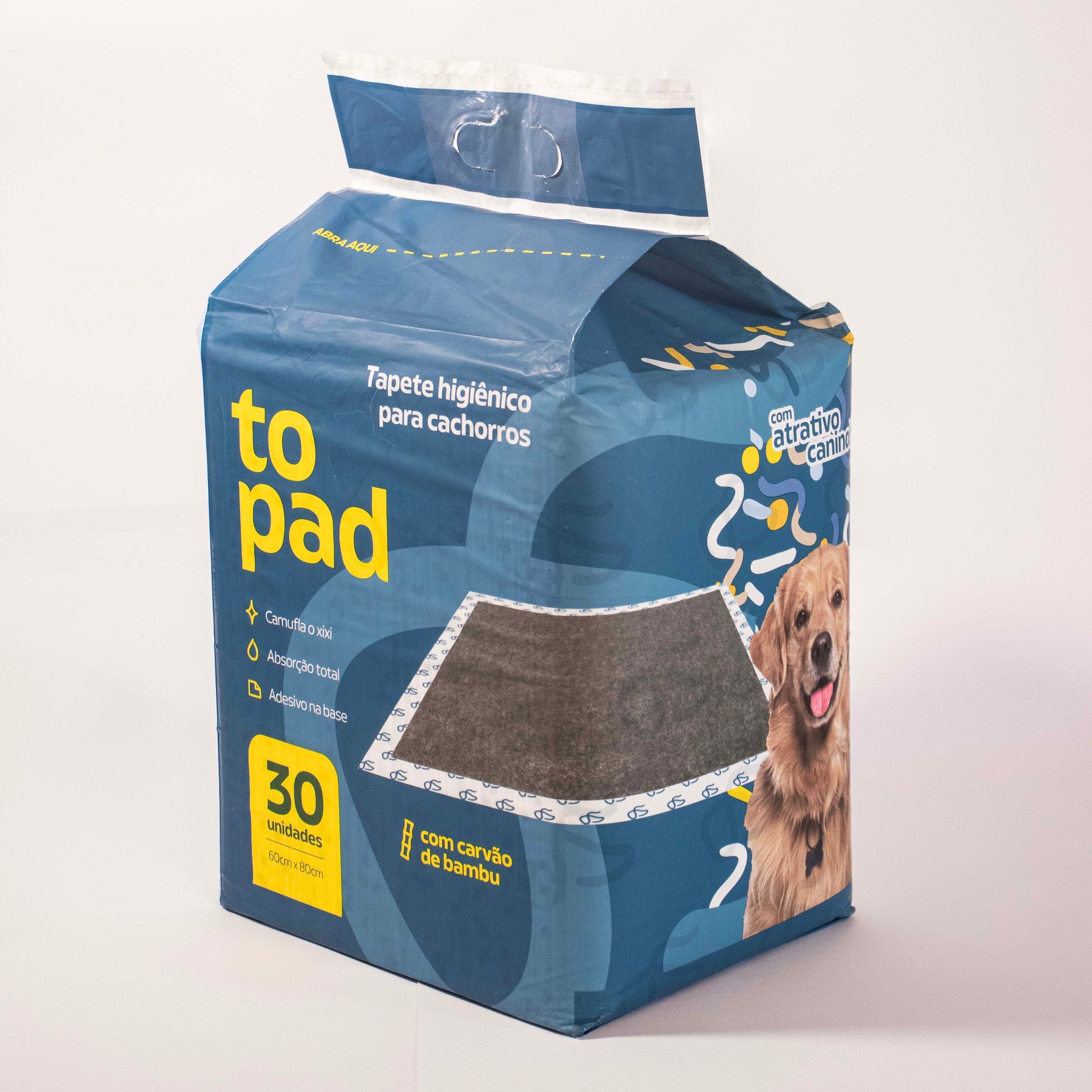 Tapete Higiênico Pet Alta Absorção Tecnologia Multicamadas Topad® 6 Camadas 80x60