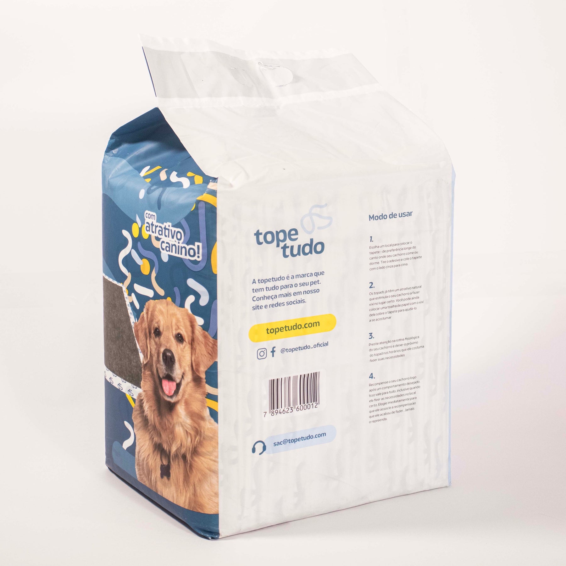 Tapete Higiênico Pet Alta Absorção Tecnologia Multicamadas Topad® 6 Camadas 80x60