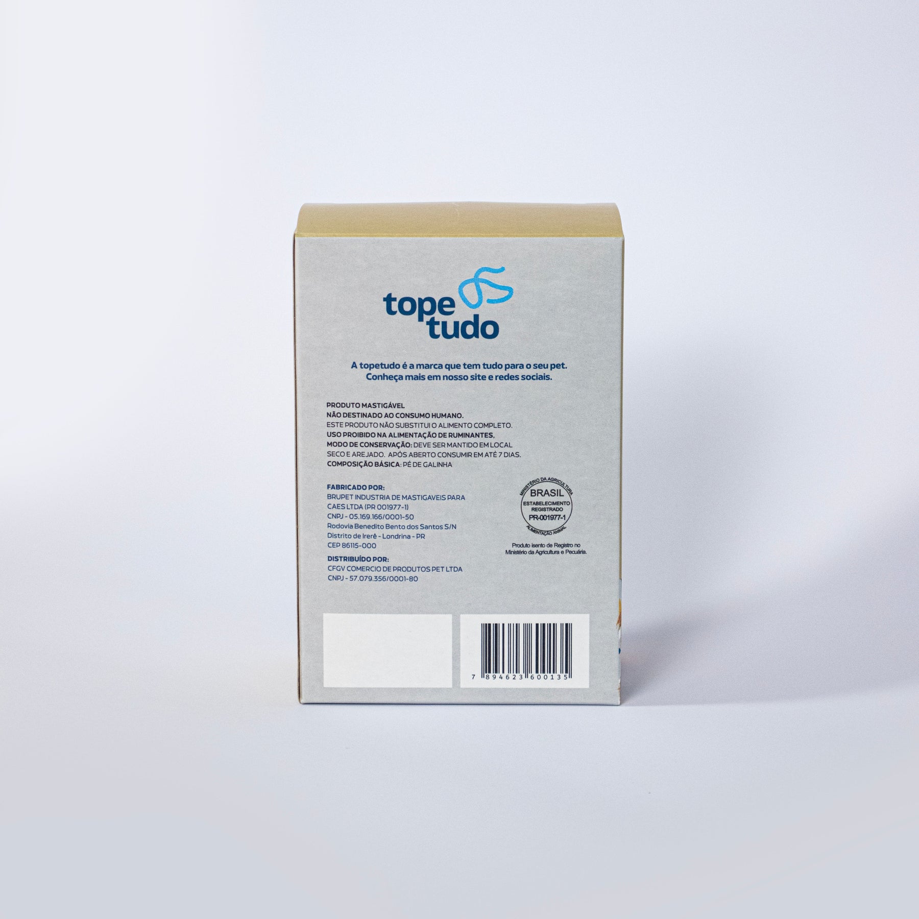 Pé de Galinha Desidratado e Defumado para Cães, Petisco Natural Crocante e Nutritivo