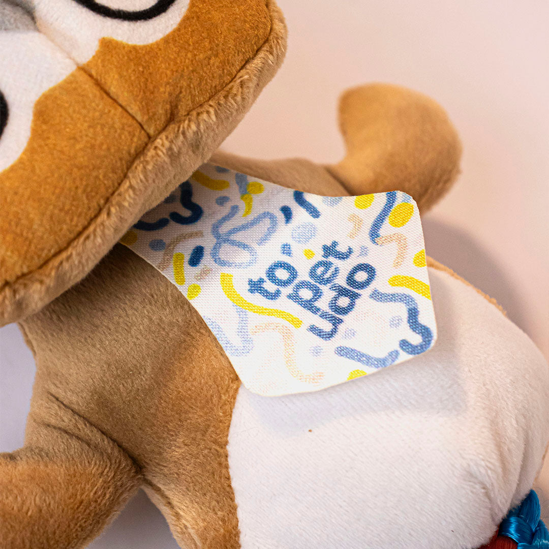 Topelúcia Raças ® - Pelúcia Resistente, Estimulante e o Novo Melhor Amigo do Seu Pet - Bulldog Inglês