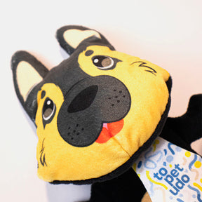 Topelúcia Raças ® - Pelúcia Resistente, Estimulante e o Novo Melhor Amigo do Seu Pet - Pastor Alemão