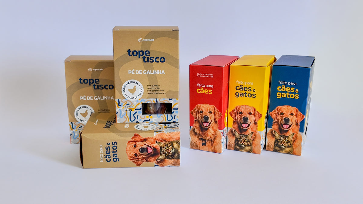 Kit de Petiscos Naturais para Cachorro com Pé de Galinha, Orelha e Casco Bovino Desidratado – Kit Porta de Entrada