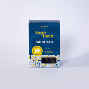 Orelha Suína Desidratada e Defumada para Cães, Petisco Natural de Mastigação Prolongada