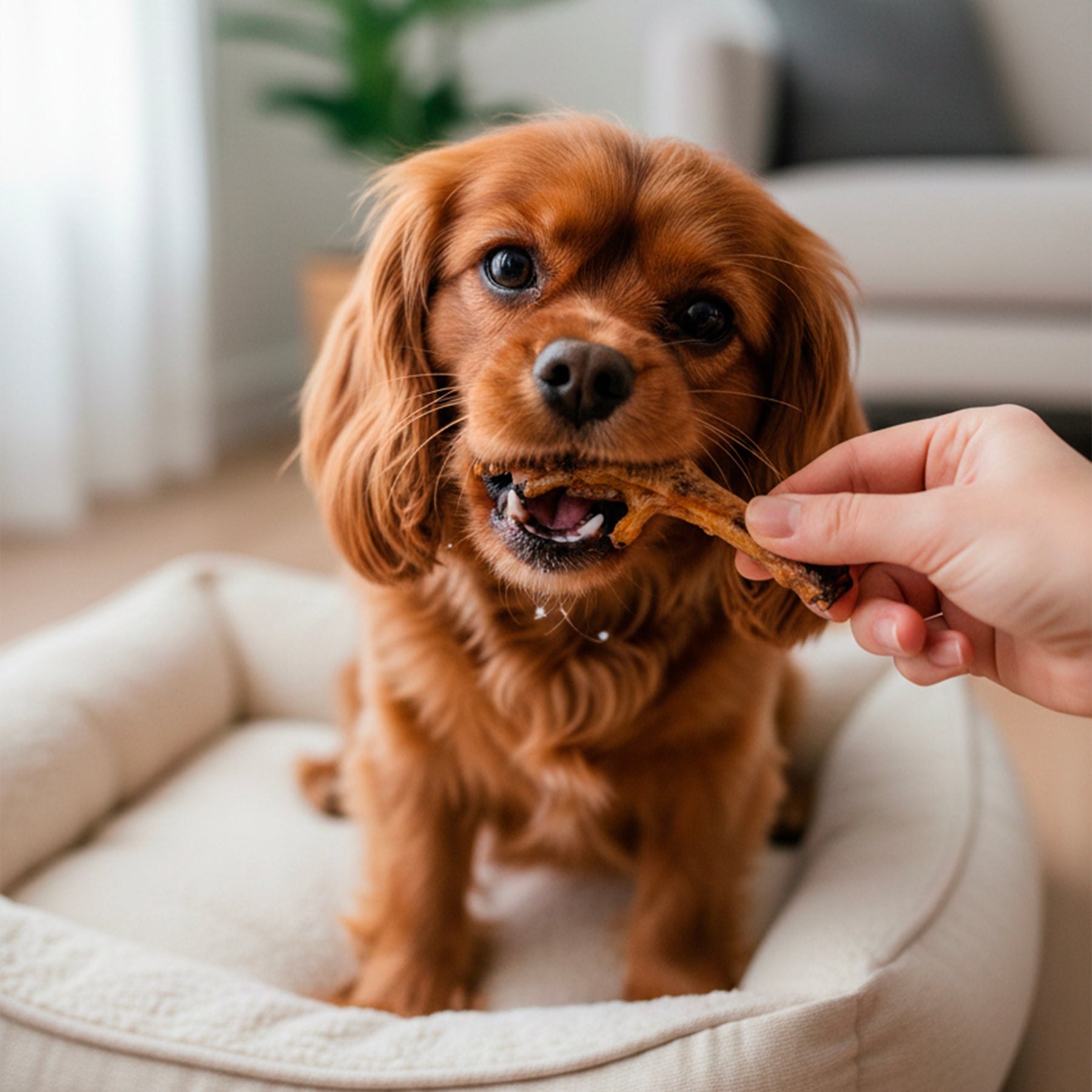 Pé de Galinha Desidratado e Defumado para Cães, Petisco Natural Crocante e Nutritivo