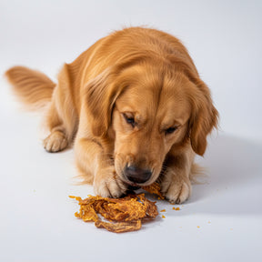 Peito de Frango Desidratado e Defumado para Cães, Petisco Natural Rico em Proteínas